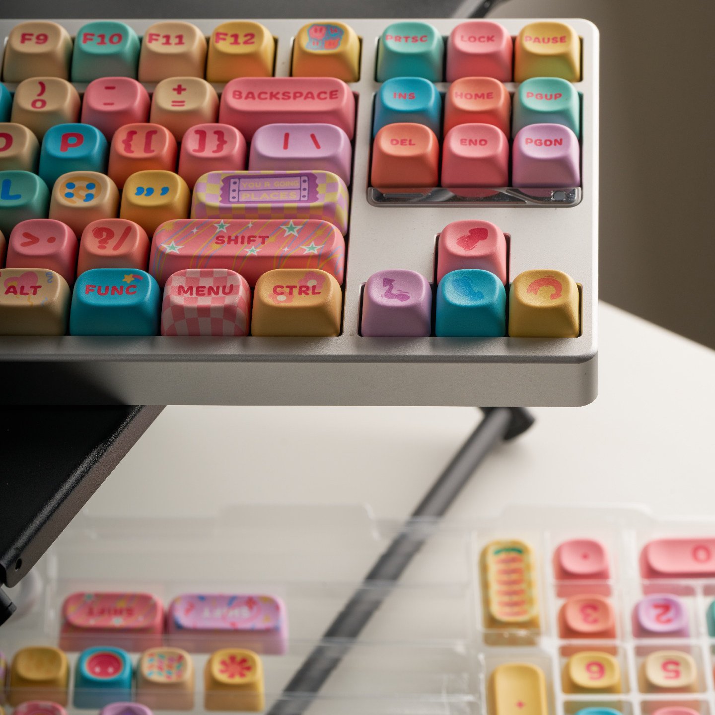 Bộ Keycap Dopamine Sắc Màu (127 Phím) - MOA Profile, Nhựa PBT Dye-Sub Dày Dặn Cho Bàn Phím Cơ - Ảnh 3
