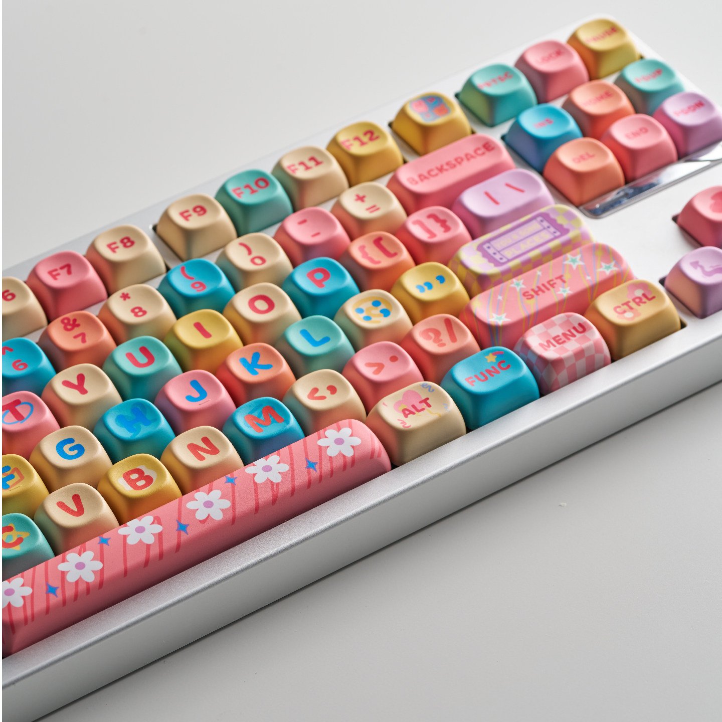 Bộ Keycap Dopamine Sắc Màu (127 Phím) - MOA Profile, Nhựa PBT Dye-Sub Dày Dặn Cho Bàn Phím Cơ - Ảnh 4
